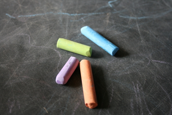 Creation of Anamorphic Chalk Drawing: Step 1